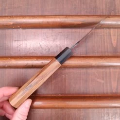 Kumokage 80mm Petty Aogami 2 Kurouchi Carbon Damascus Teak Horn 14 Kumokage 80mm Petty Aogami 2 Kurouchi Carbon Damascus Teak Horn -Knife shop IMG20230321143519