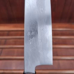 Hatsukokuro Nakagawa 210mm Gyuto Aogami 1 Damascus Ebony Handle -Knife shop IMG20230321143906