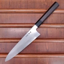 Hatsukokuro Nakagawa 210mm Gyuto Aogami 1 Damascus Ebony Handle -Knife shop IMG20230321143927
