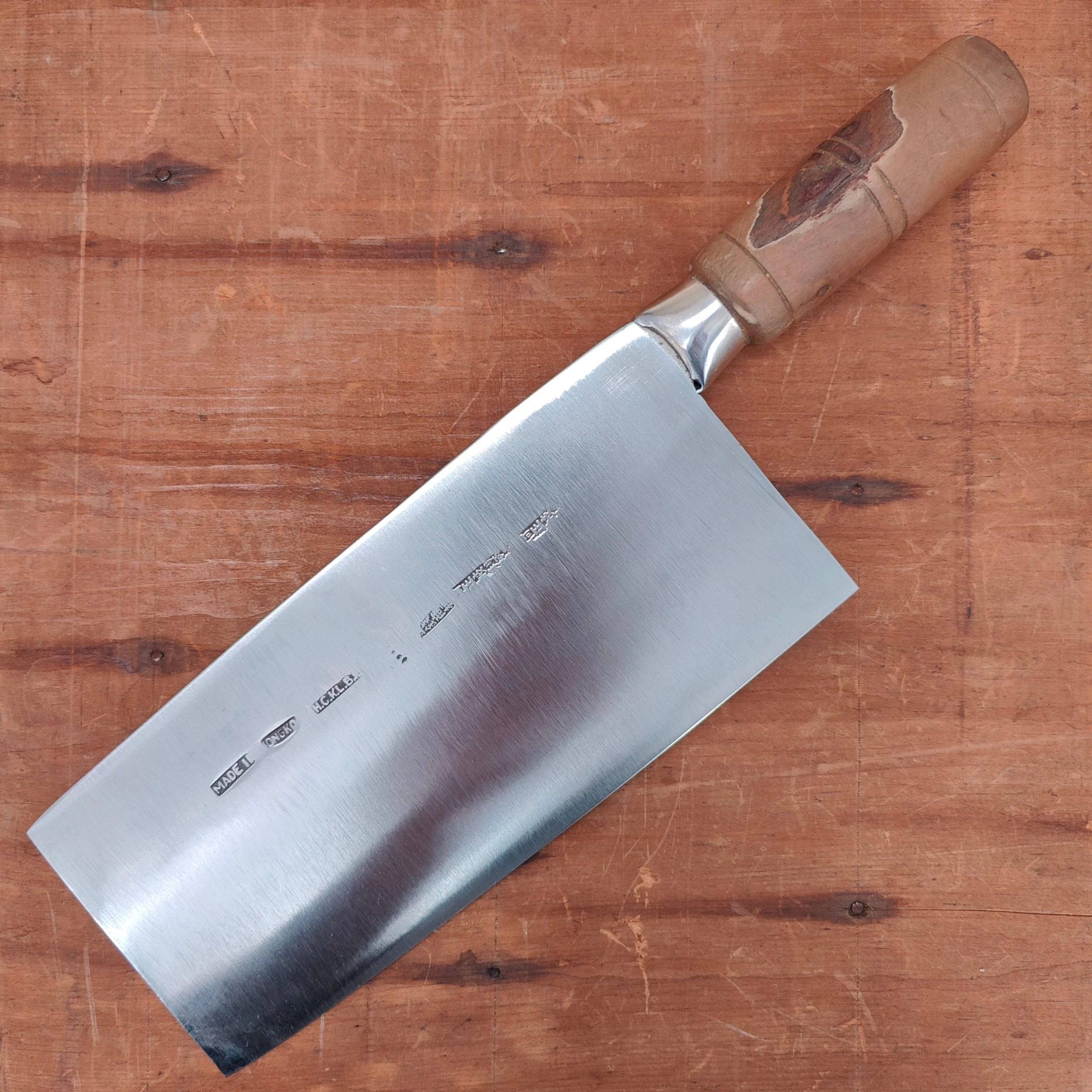 Vintage Ho Ching Kee Lee Chinese Cleaver Mid Weight Carbon Steel Hong Kong 9 Vintage Ho Ching Kee Lee Chinese Cleaver Mid Weight Carbon Steel Hong Kong - Image 7