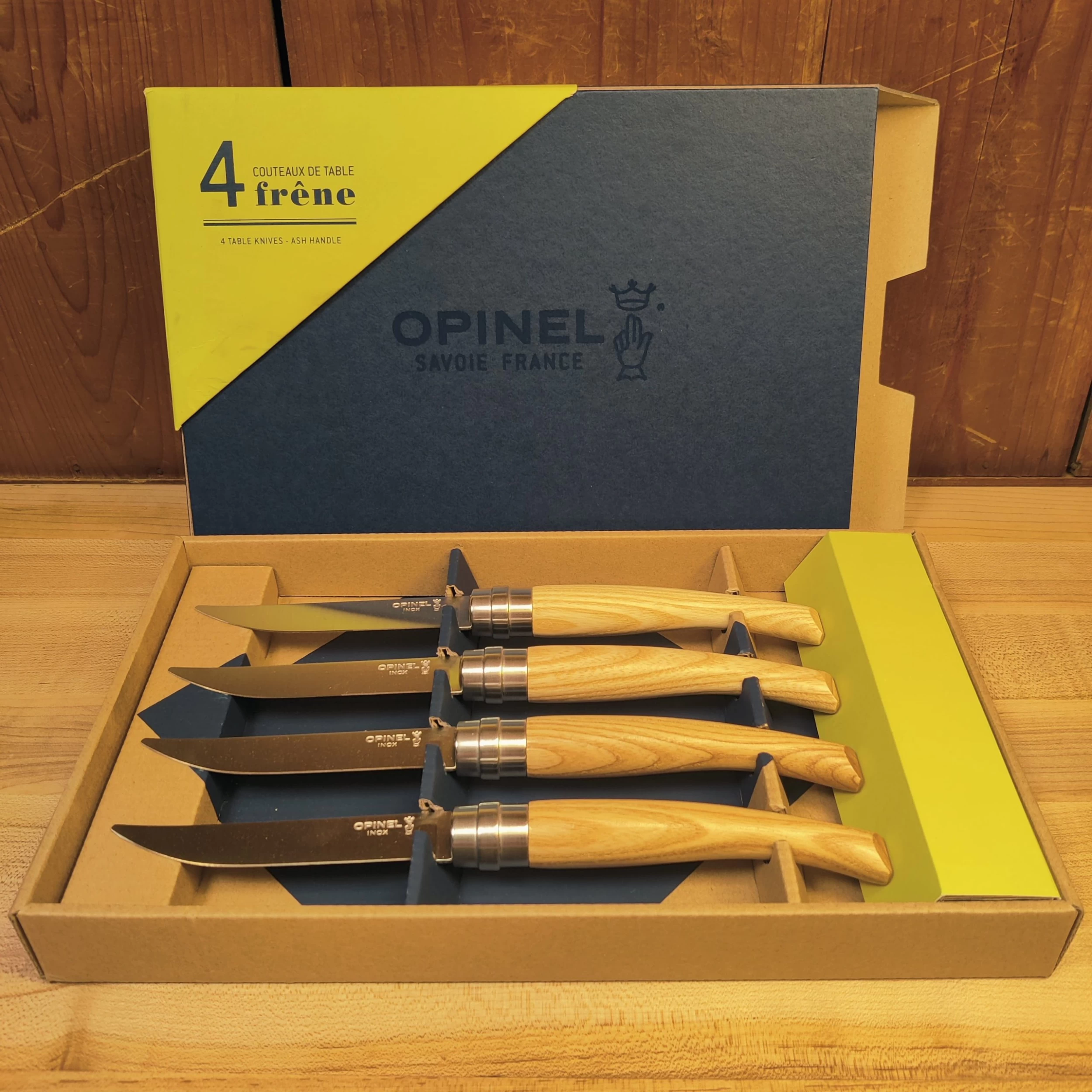 Opinel Set Of 4 Table Chic Ashwood Steak Knives 4 Opinel Set Of 4 Table Chic Ashwood Steak Knives - Image 2