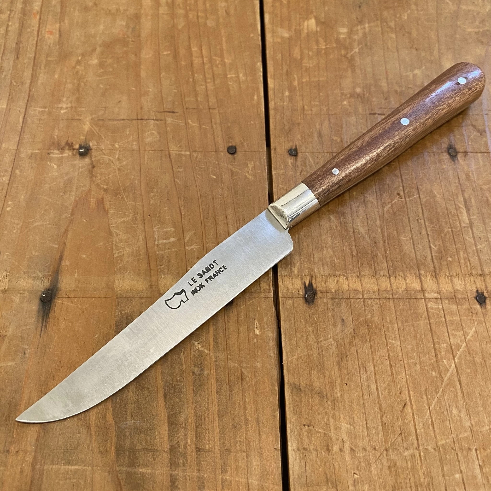 Au Sabot 4" Yatagan Paring Stainless Steel Bubinga W Stainless Bolster 3 Au Sabot 4" Yatagan Paring Stainless Steel Bubinga W Stainless Bolster