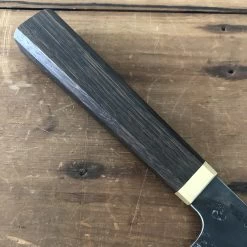 Blenheim Forge 205mm Gyuto Stainless Clad Aogami Super Oak & Brass -Knife shop blenheim forge 205mm gyuto stainless clad aogami s 11f656dc a8a4 424c ab25 0a4d154d582b
