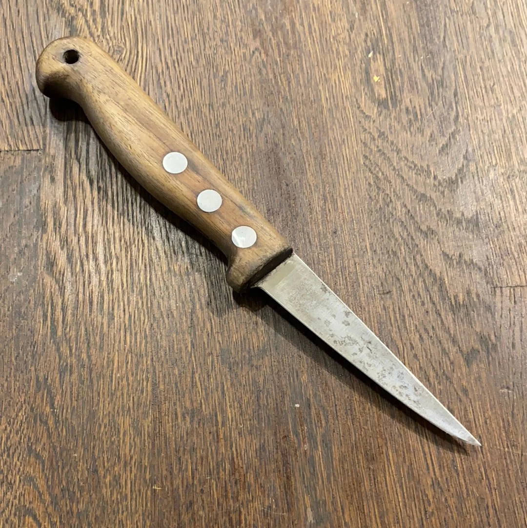 Vintage Unmarked German (Henckels?) 3.75” Boning Knife Carbon Steel 4 Vintage Unmarked German (Henckels?) 3.75” Boning Knife Carbon Steel - Image 2