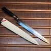 Hitohira Togashi 300mm Yanagi Shirogami 1 Mizu Honyaki Finish Tahei Ebony Horn W/ Saya -Knife shop image 0264633d c23f 4bbf 9f1c d81917341bed