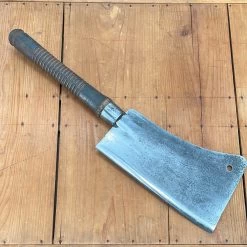 Vintage A Nittinger 10" Splitter Hand Forged Carbon Steel Turned Wood Handle ~1860's-80's -Knife shop image 06872511 f1db 4af6 8bed eff32a0d6849