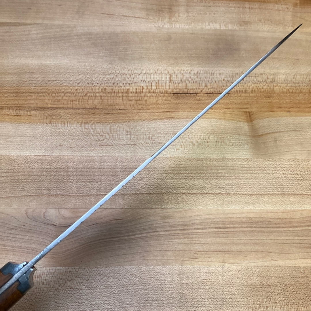 Vintage Unmarked 10” Bullnose Scimitar Carbon Steel USA 1930’s-50’s 5 Vintage Unmarked 10” Bullnose Scimitar Carbon Steel USA 1930’s-50’s - Image 3