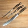 Vintage SL&S Sheffield Ltd Cutlers Carving Set Carbon Steel & Stag ~1900-1920 -Knife shop image 08d2259f 4715 4661 a059 a023de2a6fd8