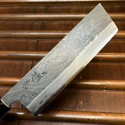 Tsukasa Hinoura 180mm Nakiri Shirogami Warikomi Unryu Suminagashi Burnt Chestnut Horn -Knife shop image 09d9c8e0 41f5 448e 8c10 2e93633673ec
