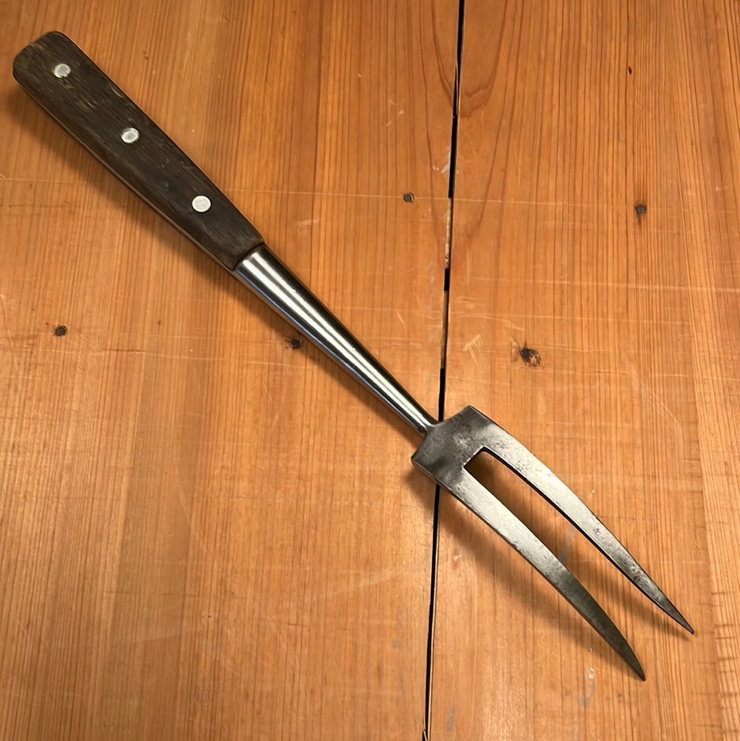 Vintage J A Henckels 14" Fork Heavy Forged Carbon Steel 1950's/60's 4 Vintage J A Henckels 14" Fork Heavy Forged Carbon Steel 1950's/60's - Image 2