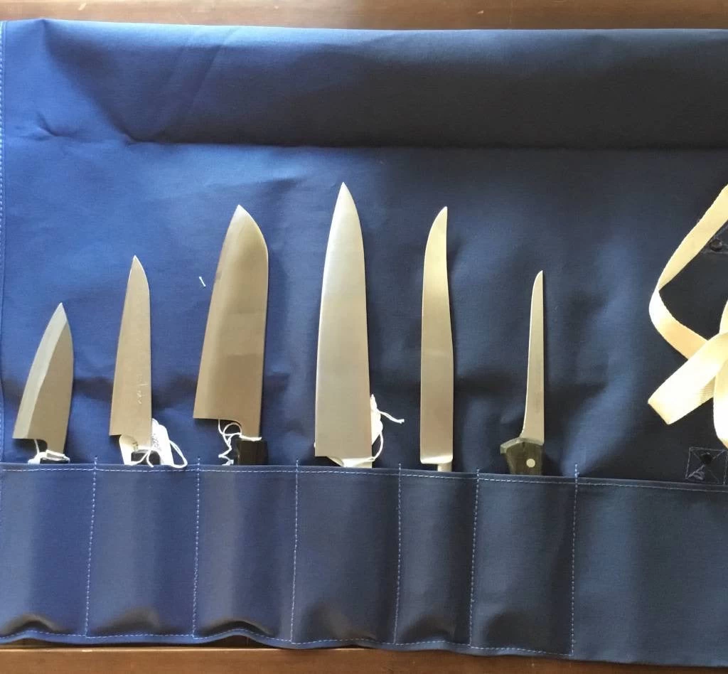 Japanese Canvas Knife Roll 6 Japanese Canvas Knife Roll - Image 4