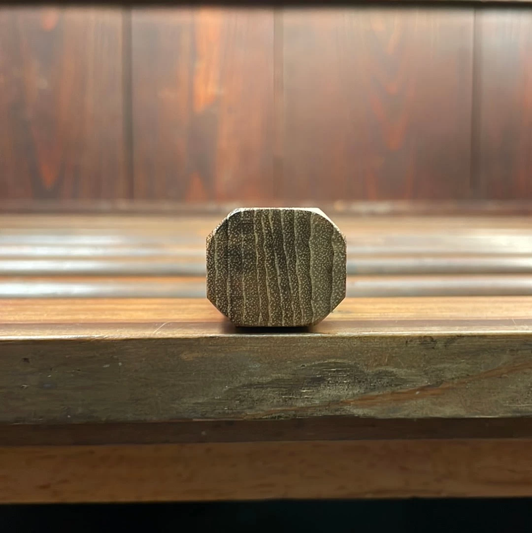 Kumokage 180mm Bunka Aogami 2 Kurouchi Carbon Damascus Oct Teak Horn 11 Kumokage 180mm Bunka Aogami 2 Kurouchi Carbon Damascus Oct Teak Horn - Image 9