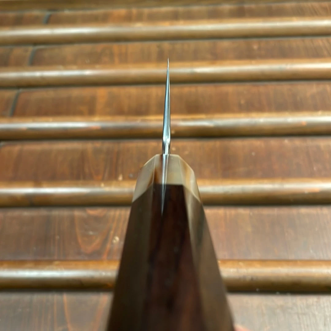 Hatsukokoro Komorebi 210mm Gyuto Aogami 2 Kyomen Hand Finished Kireba Ebony Blonde 9 Hatsukokoro Komorebi 210mm Gyuto Aogami 2 Kyomen Hand Finished Kireba Ebony Blonde - Image 7