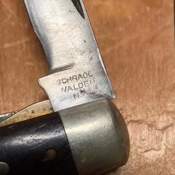 Vintage Schrade Walden 3.75” Electricians Knife Bow Tie Shield & Rosewood 1946-73 -Knife shop image 175fb2b4 30ff 4207 a5e0 086a84c4bf38