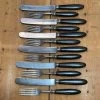 Vintage L F & C Aetna Works Set Of Forks & Knives Carbon Steel Gutta Percha 1870’s-90’s -Knife shop image 18420105 dd2e 4116 9a77 ca56492c2135