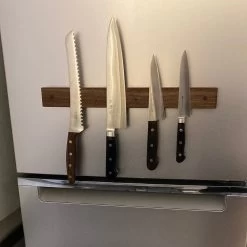 WooDsom 16" Refrigerator Mounted Magnetic Strip - Walnut -Knife shop image 1a73ff7c 9cd3 42f3 95d9 630139e0168e