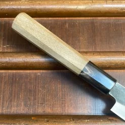 Sakai Kikumori Nakagawa 135mm Petty Shirogami 1 Kurouchi Ho Wood With Saya 13 Sakai Kikumori Nakagawa 135mm Petty Shirogami 1 Kurouchi Ho Wood With Saya -Knife shop image 1a769c2a 0f96 4709 aa29 d6d00262abbe