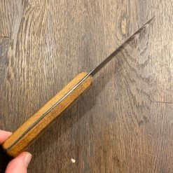 Vintage Unmarked 5” Carbon Steel Hand Forged Skinning Knife Beech Handle 1890’s-1930’s -Knife shop image 1c576f44 2c0c 4c24 b960 5085d88549c8