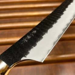 Nigara Hamono 300mm Sakimaru Sujihiki SG2 Kurouchi Tsuchime Stabilized Maple Burl Western Handle 11 Nigara Hamono 300mm Sakimaru Sujihiki SG2 Kurouchi Tsuchime Stabilized Maple Burl Western Handle -Knife shop image 1d51c27a d77a 4630 889d 0bb93f6a3c02