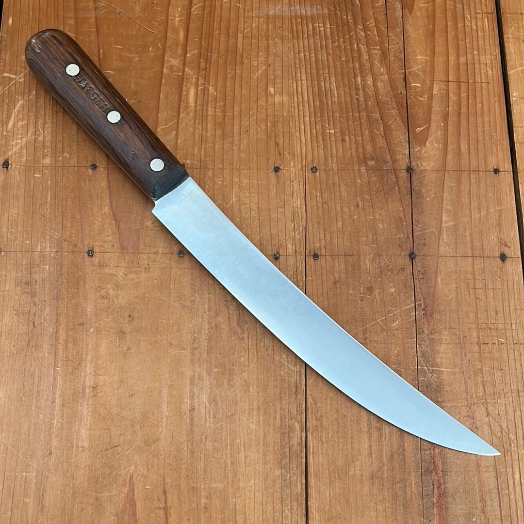 Vintage Dexter 10" Scimitar Carbon Steel Rosewood 1950's-70's 4 Vintage Dexter 10" Scimitar Carbon Steel Rosewood 1950's-70's - Image 2