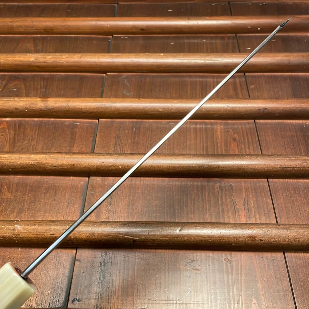 Nakagawa 240mm Kiritsuke Gyuto Aogami 1 Damascus Ebony Blond 9 Nakagawa 240mm Kiritsuke Gyuto Aogami 1 Damascus Ebony Blond - Image 7