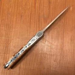 Fontenille Pataud Pialincu 10.5cm Pocket Knife Stabilized Poplar Burl Lockback -Knife shop image 28305669 7c25 4ca0 ade7 dec2239de038