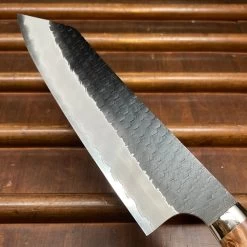 Nigara Hamono 210mm Kiritsuke Gyuto SG2 Kurouchi Tsuchime Stabilized Maple Burl Western Handle -Knife shop image 290bc5fe c396 46b2 b836 5013044ec57b