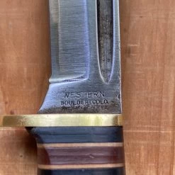Vintage Western 4.25” Bird & Trout Fixed Blade Knife Boulder Colo. L48AGB 1950’s-60’s -Knife shop image 29cfa04e c0d5 4b52 a200 c470ddae7618