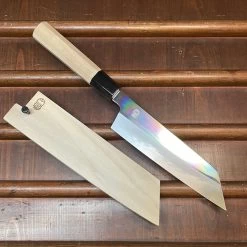 Sakai Kikumori Choyo 180mm Kiritsuke Santoku Aogami 1 With Saya