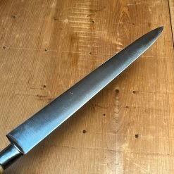 Vintage American Nogent Style 9.75" Slicer Forged Carbon Steel Antler Re-Handle -Knife shop image 32d56b6d e583 4b0e b160 1095b7987a5c
