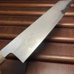 Nakagawa 240mm Kiritsuke Gyuto Aogami 1 Damascus Ebony Blond 15 Nakagawa 240mm Kiritsuke Gyuto Aogami 1 Damascus Ebony Blond -Knife shop image 338e3c0d edd6 49ab a278 7dfaf2dc34d2