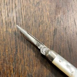 Vintage T Hessenbruch & Co 2 7/8" Pen Knife Pearl 1873-1906 Philadelphia -Knife shop image 3795cec7 8c05 48ef 9f41 30789101e1a7