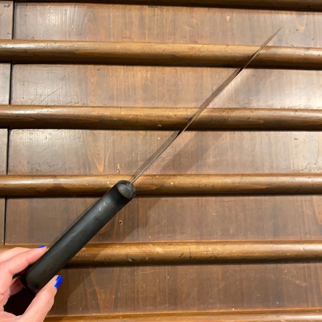 Vintage J.A. Henckels 10” Scimitar Carbon Steel 48-10” 1950’s Solingen VGC 10 Vintage J.A. Henckels 10” Scimitar Carbon Steel 48-10” 1950’s Solingen VGC - Image 8