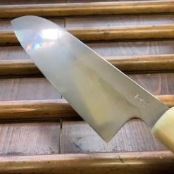 Takada No Hamono 180mm Santoku Aogami 2 Mizu Honyaki Ebony & Horn Octagonal -Knife shop image 39305361 2e66 41ec 8d37 e1e0230613b4