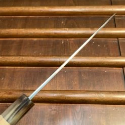 Konosuke Madei Sumiiro 150mm Petty SLD Kurouchi Nashiji - By Nihei W/ Saya -Knife shop image 39c25197 92da 4a46 93c1 f2175009c151