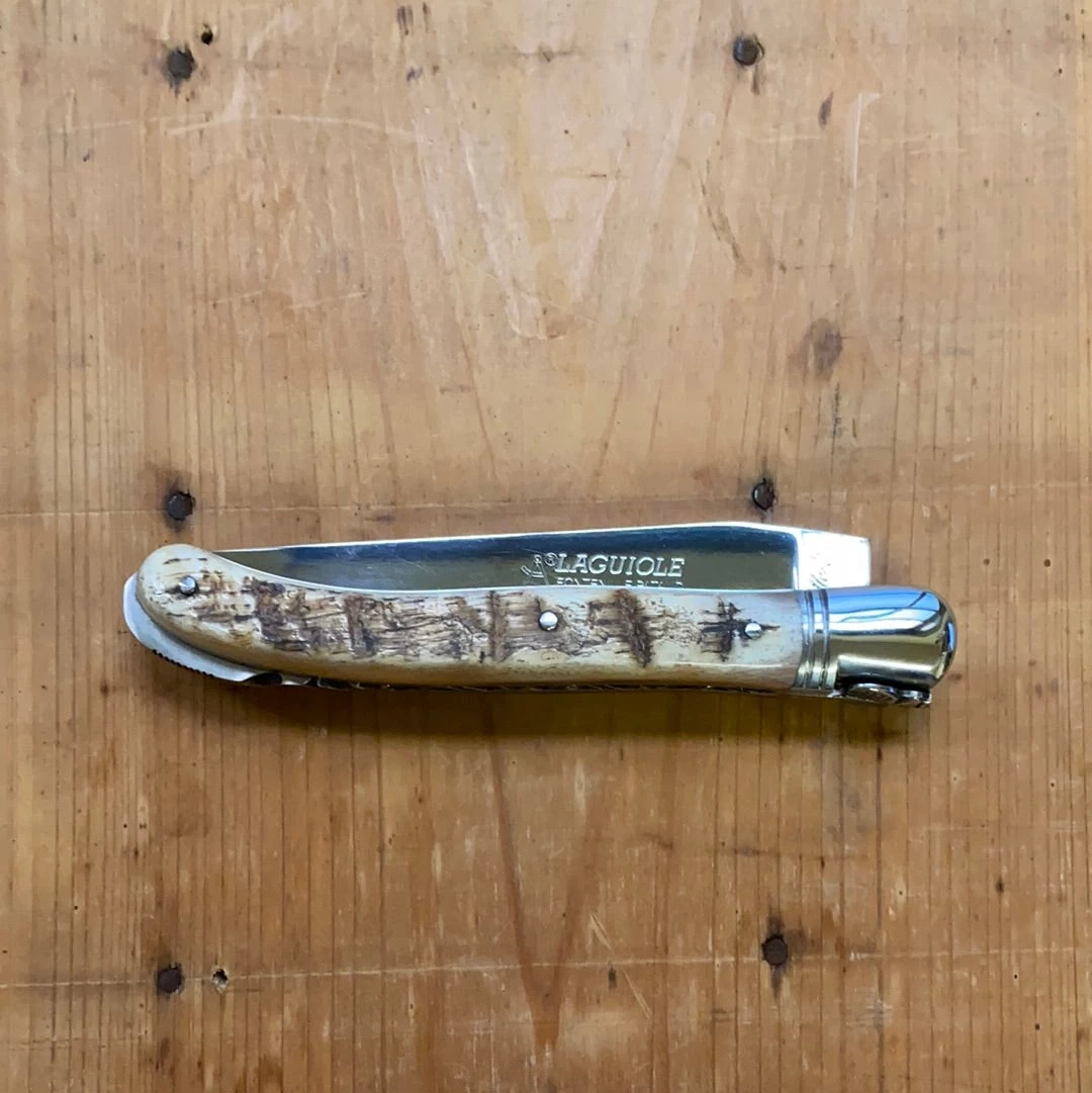 Fontenille Pataud Laguiole Nature 12cm Pocket Knife Ram Horn Lockback 4 Fontenille Pataud Laguiole Nature 12cm Pocket Knife Ram Horn Lockback - Image 2