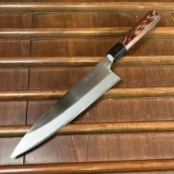 Mazaki 240mm Gyuto Shirogami 2 Migaki Finish Wenge 11 Mazaki 240mm Gyuto Shirogami 2 Migaki Finish Wenge -Knife shop image 3d61d8fb bdf4 470a 95d0 156b065c2f71