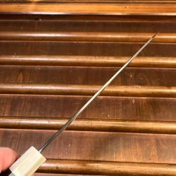 Nakagawa 225mm Kiritsuke Gyuto Aogami 1 Damascus Ebony Blond 13 Nakagawa 225mm Kiritsuke Gyuto Aogami 1 Damascus Ebony Blond -Knife shop image 3dcc64f6 6fc2 4ce7 9130 01312019db1a