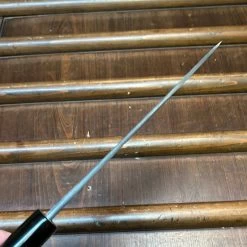 Tsukasa Hinoura 150mm Petty Shirogami Warikomi Kitaeji Suminagashi Burnt Chestnut Horn -Knife shop image 40132cef bb4e 491c 952e 588fce07412a