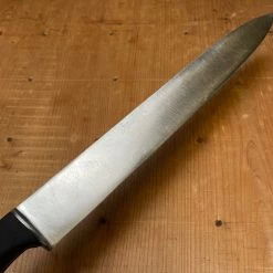 Vintage Unmarked 10.25" Slicer Carbon Steel Hand Forged 1950's-70's Solingen -Knife shop image 4328883c 2139 4d54 832b 9f3b0deb24bd