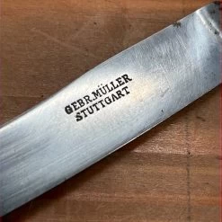 Vintage Gebr. Muller Stuttgart Dessert Or Child's Cutlery Set Carbon Steel Bone Circa ~1900 -Knife shop image 4428a6b0 1bbe 46a7 acc3 eab9726ffa19