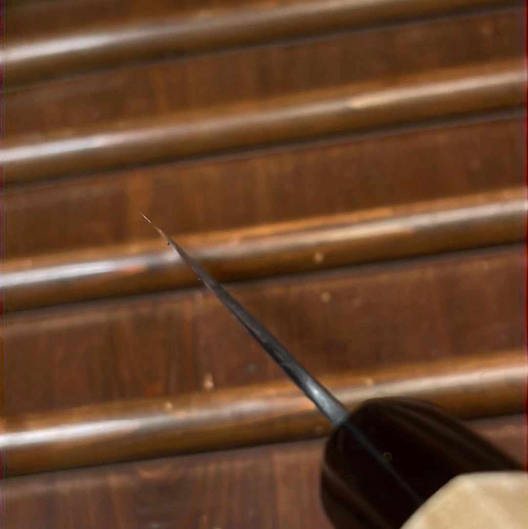 Wakui 240mm Gyuto V2 Carbon Kurouchi Nashiji Ho Octagonal 8 Wakui 240mm Gyuto V2 Carbon Kurouchi Nashiji Ho Octagonal - Image 6