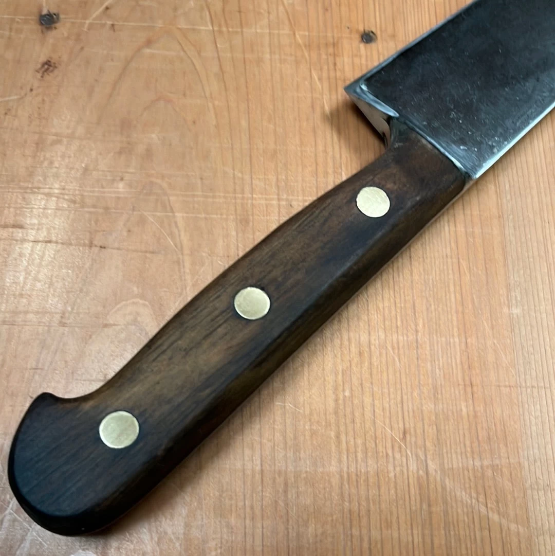 Vintage Unmarked Forged 8" Chef Knife Carbon Steel -Germany 1950's/60's? 11 Vintage Unmarked Forged 8" Chef Knife Carbon Steel -Germany 1950's/60's? - Image 9