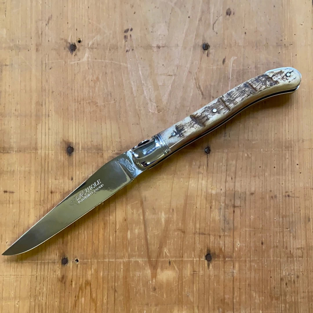 Fontenille Pataud Laguiole Nature 12cm Pocket Knife Ram Horn Lockback 3 Fontenille Pataud Laguiole Nature 12cm Pocket Knife Ram Horn Lockback