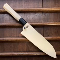 Sakai Kikumori Kikuzuki Kasumi 180mm Santoku Shirogami 2 With Saya -Knife shop image 53a8cfdd e43a 4a62 85c4 765992641f6c