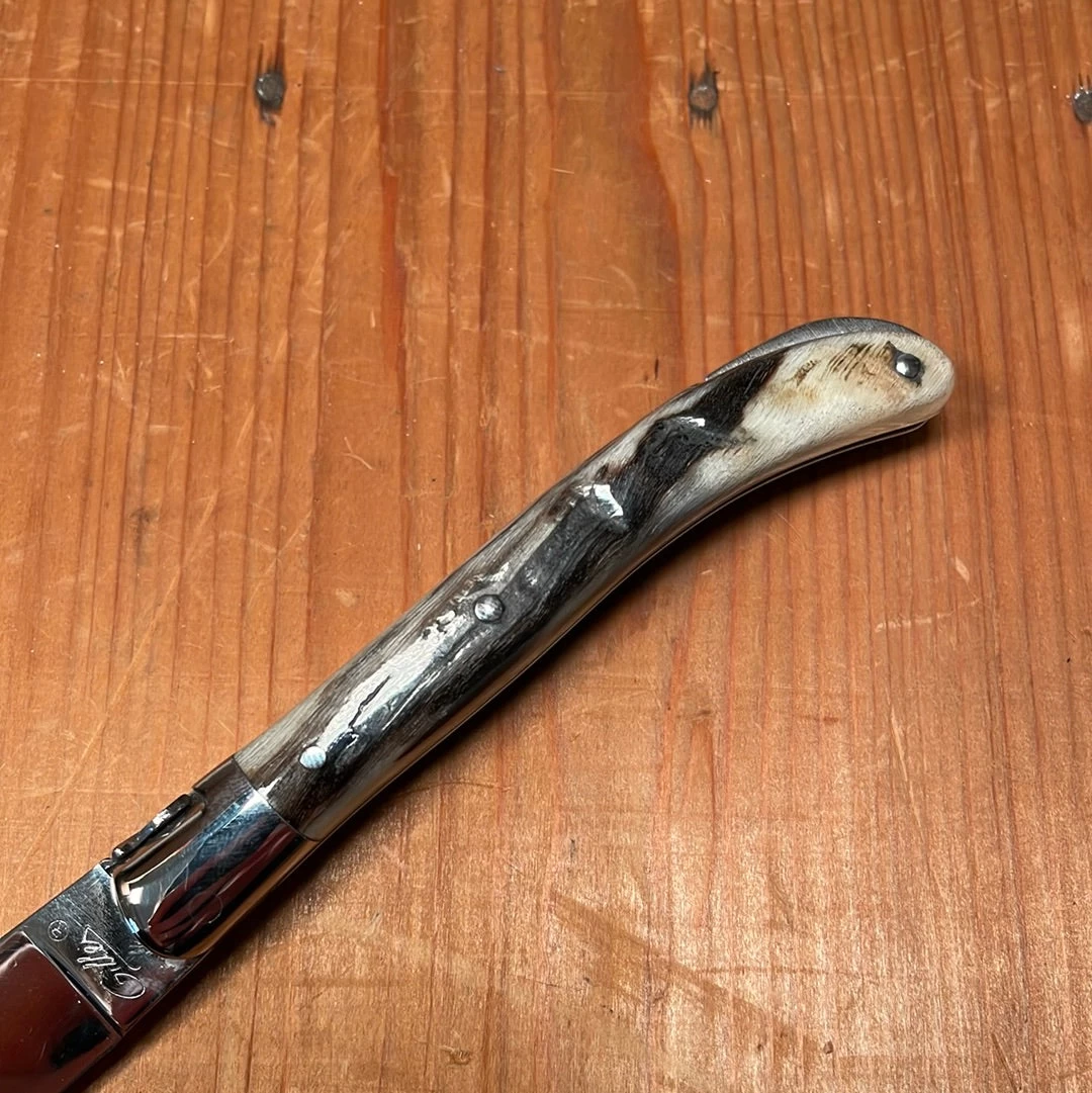 Fontenille Pataud Laguiole Le Pocket 10cm Pocket Knife Dark Ram Horn Lockback 4 Fontenille Pataud Laguiole Le Pocket 10cm Pocket Knife Dark Ram Horn Lockback - Image 2
