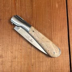 Fontenille Pataud Pialincu 10.5cm Pocket Knife Ash Burl Lockback -Knife shop image 54071360 0066 4958 80d3 4a3181678cc6