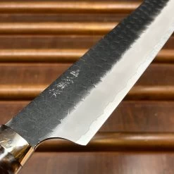 Nigara Hamono 255mm Kiritsuke Sujihiki SG2 Kurouchi Tsuchime Stabilized Maple Burl Western Handle -Knife shop image 556562ef 1cd3 4429 bee0 0f2b2b91411f