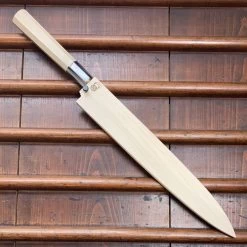 Sakai Kikumori Kikuzuki Kasumi 270mm Yanagi Shirogami 2 With Saya -Knife shop image 588a3f09 d3d6 4e69 9edd 907e9b7bdfe1