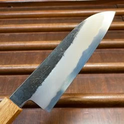 Hado Sumi 165mm Santoku Shirogami 2 Kurouchi Finish Burnt Oak -Knife shop image 5a9c8857 d703 4f83 88f5 3396c850c54a